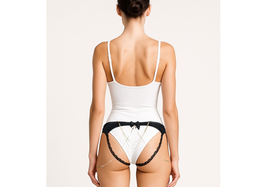 Culotte bijou ouverte TENTATION