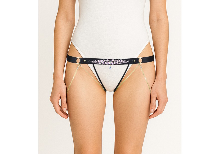 CRYSTAL open jewelry tanga