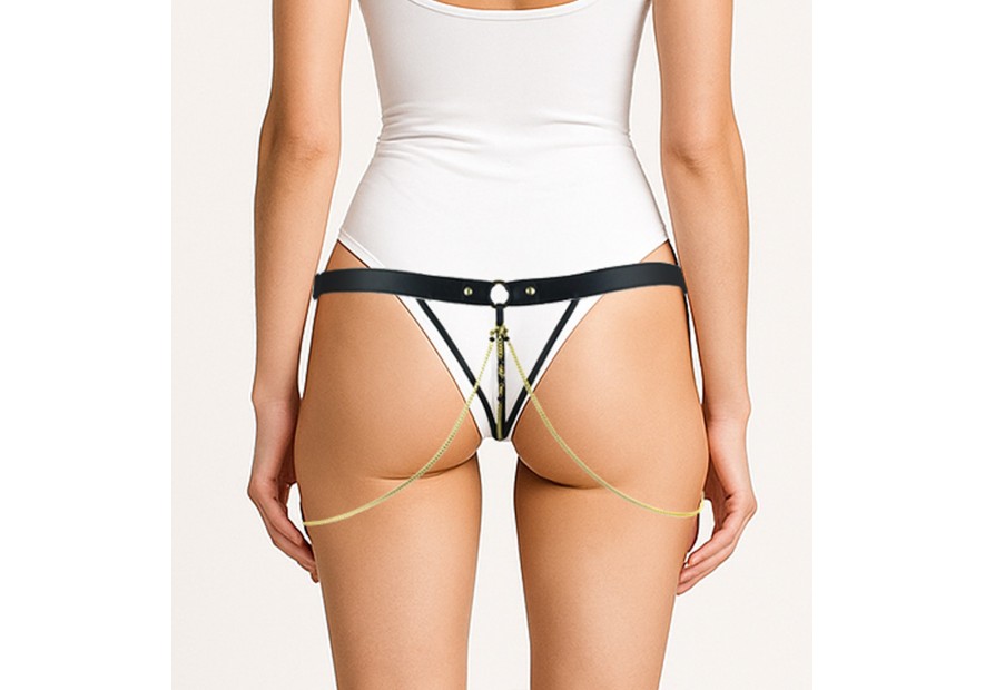 CRYSTAL open jewelry tanga