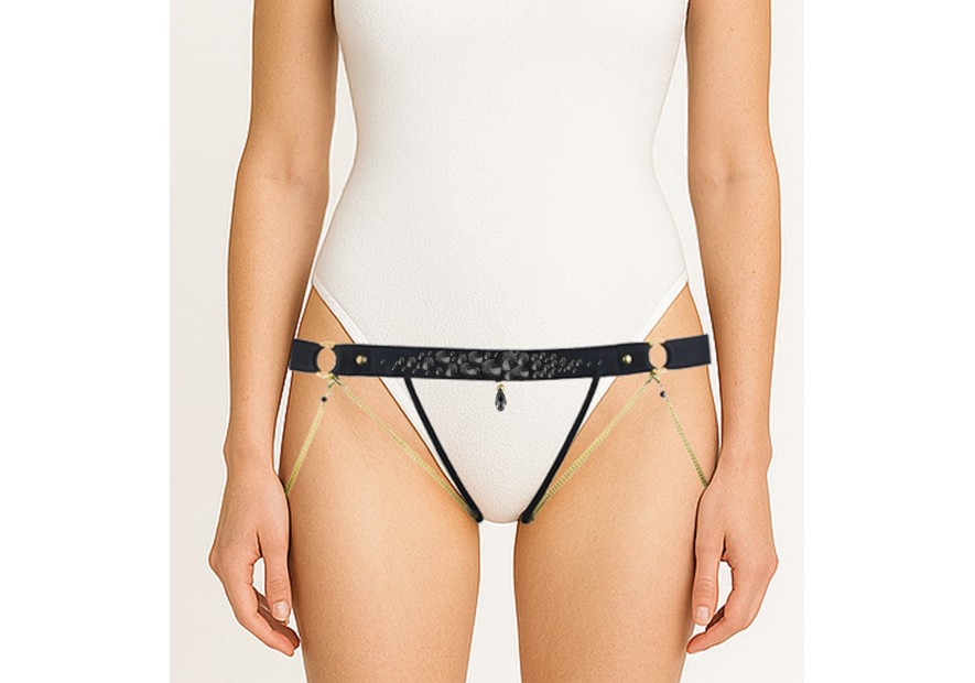 CRYSTAL open jewelry tanga