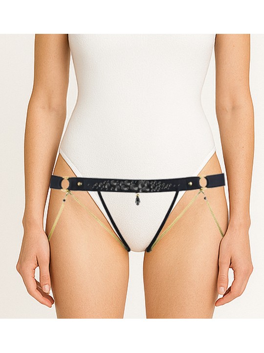 CRYSTAL open jewelry tanga