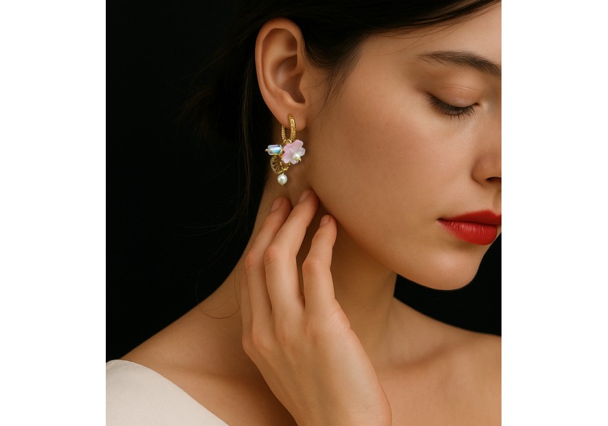 Boucle d'oreille FLEURS