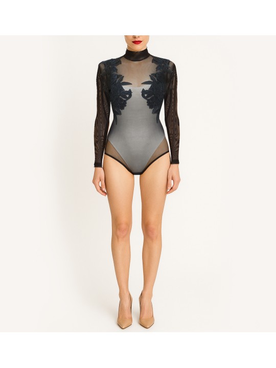 PERTINANCE EMBROIDERED BODYSUIT