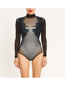 PERTINANCE EMBROIDERED BODYSUIT