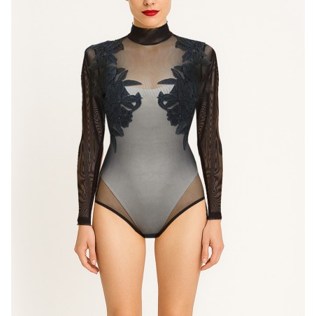 PERTINANCE EMBROIDERED BODYSUIT
